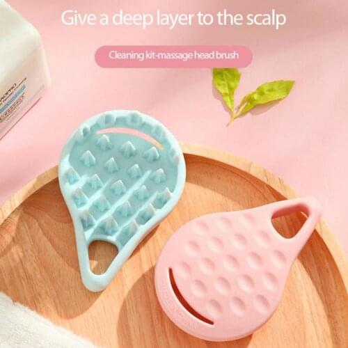 Silicone Head Body Scalp Massage Brush Comb Shampoo Hair Washing Comb Shower Brush Bath Spa Massage Brush Bathroom Accessories