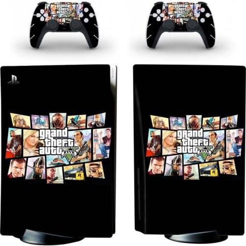 GTA PS5 Skin Sticker for Playstation 5 Console & 2 Controllers Decal Vinyl Protective Skins Style 15