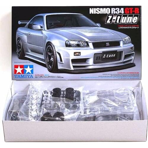 Tamiya 24282 Model Car Assembly Building Kits 1/24 Scale Nismo Skyline GTR R34 Z-Tune Toys For Children And Adults