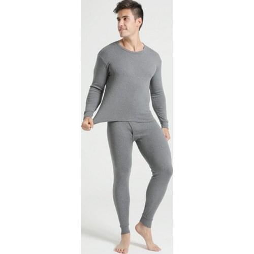 Mens Thermal Underwear Long Johns Men Autumn Winter Shirt and Pants 2 piece Set Male Long Underwear Thermal Clothing termico