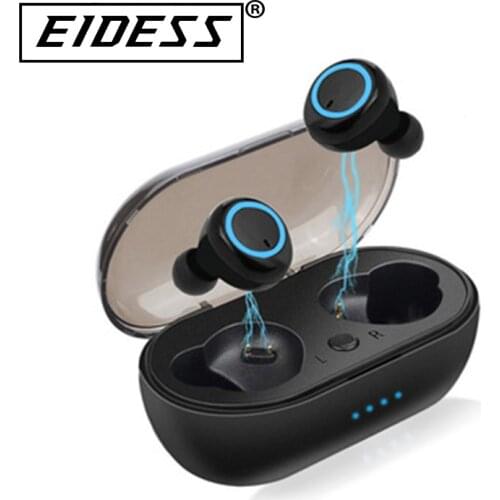 Tws fones de ouvido sem fio bluetooth 5.0 fones esporte fone com microfone caixa carregamento para todos os smartphones