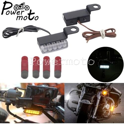 Universal Mini LED Turn Signal Tail Rear Light License Plate Flasher Light for Harley Cruiser Cafe Racer Honda Yamaha Taillight