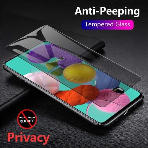 9H Privacy Tempered Glass Screen Protector For Samsung Galaxy A11 A41 A51 A71 A81 A91 Note 10 S10 Lite Anti Spy Glass Film