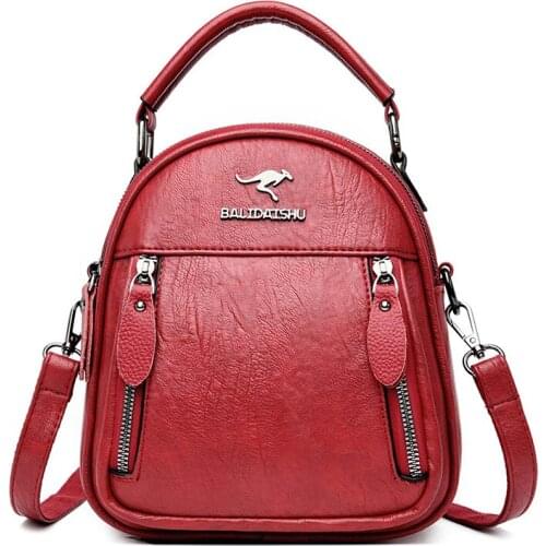 Women Shoulder Bags PU Leather Vintage Ruched Messenger Bags Retro Tote Crossbody Bag For Women Handbag And Purses Hobo