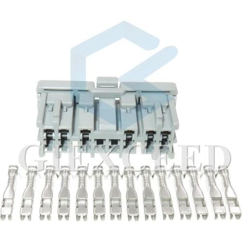 2 Sets 14 Pin 6098-0253 2.2mm (090) Cable Auto Wiring Harness Connector Plug Car Electrical Wire Socket