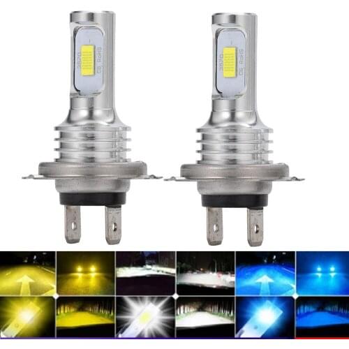 2pc 6500K H4 LED H7 H11 H8 HB4 H1 H3 HB3 Auto Mini Car LED Headlight Bulbs 12000LM Car Styling All In One Combo Beam Fog Lamp