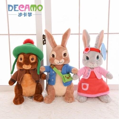 2019 New Echt Peter Konijn Bunny 30cm 46cm Gevuld Knuffel Pop Benjamin Lelie Sturen een Vriend kinderen Kerst verjaardag gift