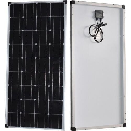 36pcs Cell 125mm*125mm,Monocrystalline Glass Solar Panel 100W,Used For 12v 18v Battery Charging