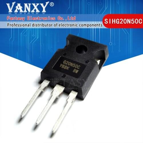 5PCS SIHG20N50C TO-247 G20N50C 20A 500V TO247 MOS FET