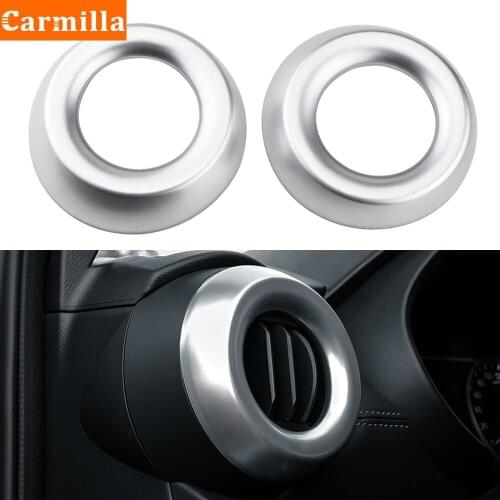 Carmilla Car Interior Styling ABS Matte Front Upper Air Vent Outlet Cover Trim for Nissan Kicks 2016 2017 2018 2019 2020 2021