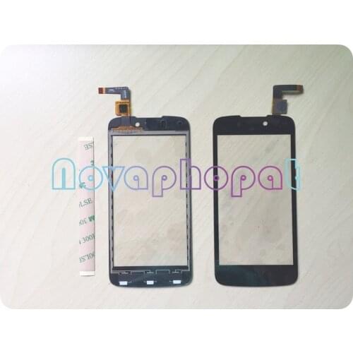 Novaphopat Black Sensor Screen For DNS S4508 4508 Touch Screen Digitizer Screen Front Glass Sensor Replacement + Tracking