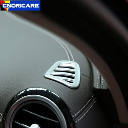 Car Dashboard Air Conditioning Venter Frame Decoration Sticker Trim For Mercedes Benz E Class W213 2016-18 Modified Accessories