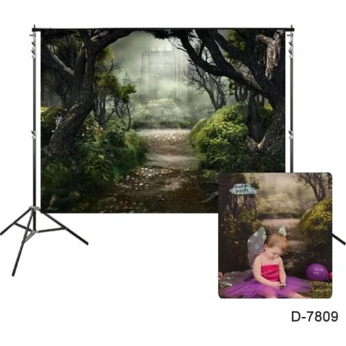 Backdrops Of Castle In The Forest Woodland Jungle Forest Photocall Fairytale Photography Background Photo Portrait Backdrop