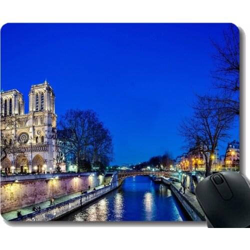 Gaming Mouse Pad Custom,Faith faith notre dame relentless Mouse Pad Stitched Border