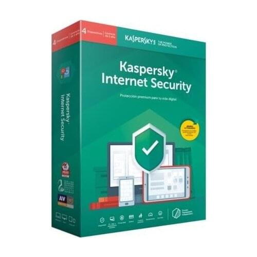 Kaspersky Lab Internet Security 2020, 4 license (s), 1 year (s), license Base, physical support