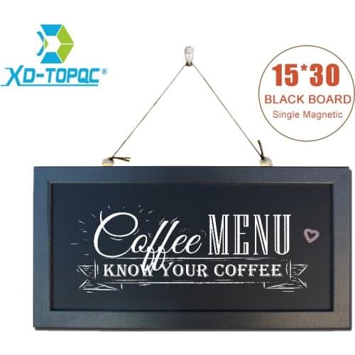 6" x 12" Chalkboard New MDF Wood Frame Magnetic 15*30cm Blackboard Dry Wipe Chalk Board Memory Board With Free Accessories