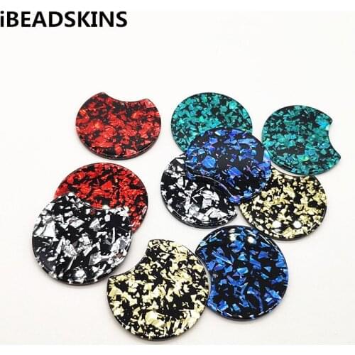 New arrival! 37x30mm 50pcs acrylic round-shape charm for earrings accessories,Earring parts,jewelry making DIY