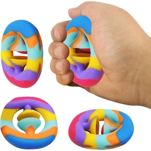 NEW Fidgets Antistress Toys Hand Grip Ring Relief Stress Sensory Toy Autism Special Needs Anxiety Reliever Grip Ball Figet Toys