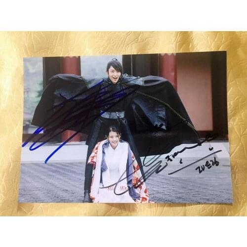 Signed Lee Ji Eun IU LEE JOON GI autographed photo 5*7 Scarlet Heart Ryeo K-POP 062020D