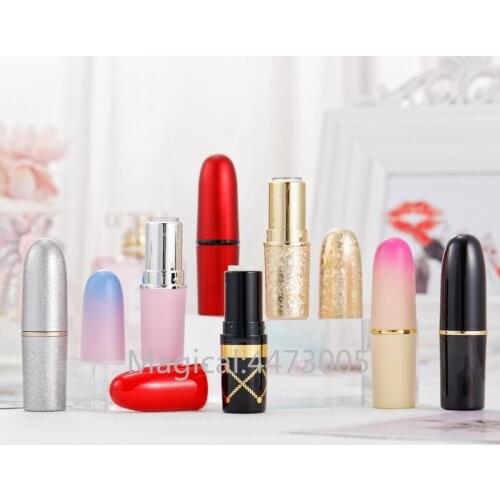 10/30/50pcs Inner Diameter 12.1mm Empty Lipstick Tubes Bullet Shape Lip Balm Tube Packaging Material Seven Colours