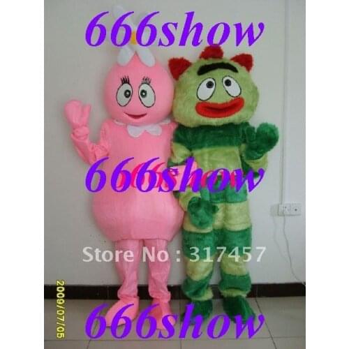 Yo Gabba Gabba Brobee Foofa Halloween Mascot Costume Animal mascot costume Free Shipping