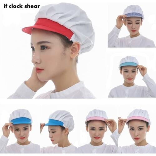 Unisex Kitchen Health Work Hats Cotton 100% Hat Chef Hats Canteen Restaurant Food Service Bakery Baking Female Breathable Cap