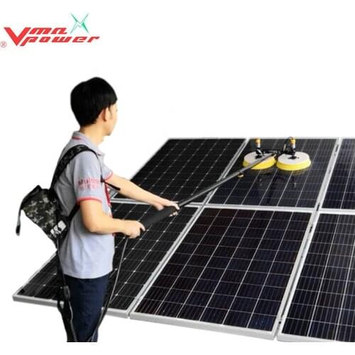 Vmaxpower Brush for Solar Panel Glass Cleaning Automatic Motor Cleaner Brush Handheld Electric Single Head Cleaning Brush