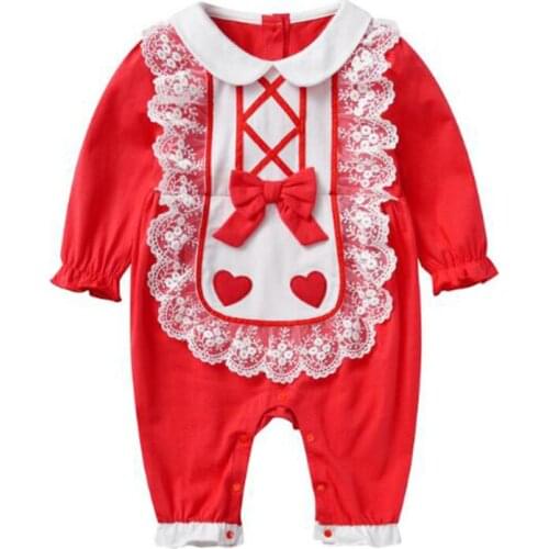Spring Cute Infant Baby Girls Printing Rompers Long Sleeve Rompers Autumn Newborn Baby Girls Rompers Clothes