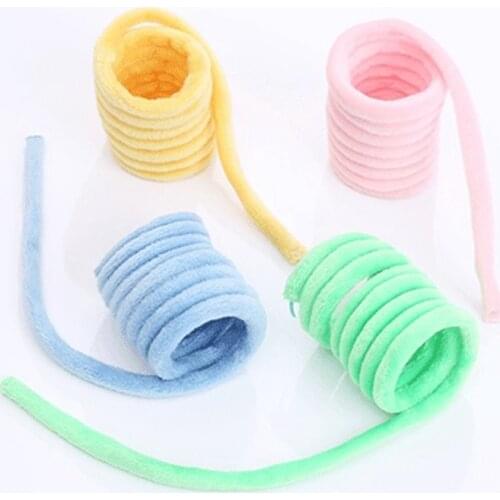 Legendog Cat Spring Toy Plastic Colorful Spiral Catnip Plush Springs Pet Action Wide Durable Interactive Toys Brain Game Cat Toy