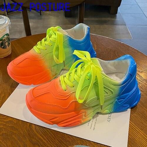 Womens outdoor casual shoes Different colors round toe sneakers for students, light and comfortable, womens tennis w279