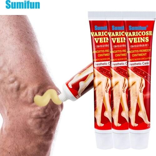 3pcs Sumifun Hot Varicose Veins Treatment Cream 100% Original Vasculitis Phlebitis Spider Pain Relief Ointment Medical Plaster