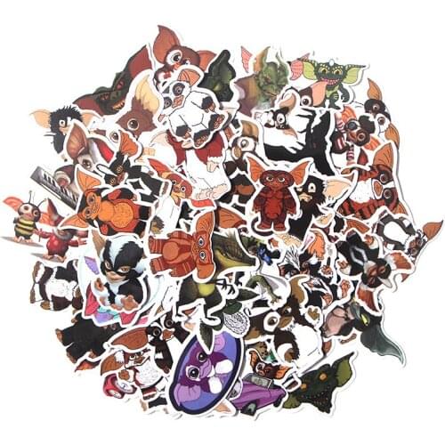 66pcs/set Cute Cartoon Gremlins Toy Stickers for Scrapbooking Album Laptop Notebook Decal Sticker