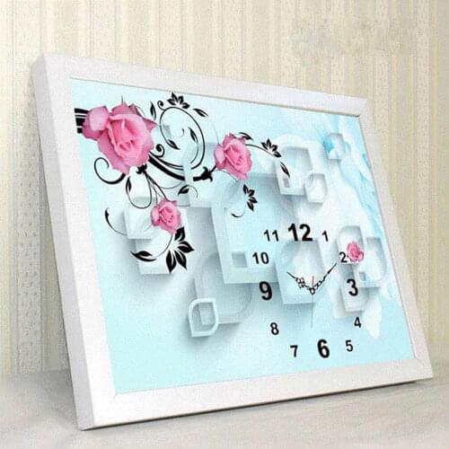 New DIY 5D diamond painting full diamond embroidery modern stick drill cross stitch clock living room dining room mosaic picture