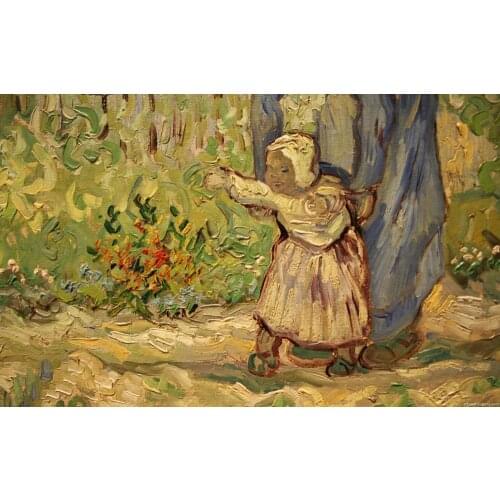 Bigger is Better 400x300MM Magnets JM10023 Painting_of_Vincent_Van_Gogh_-_Little_girl_