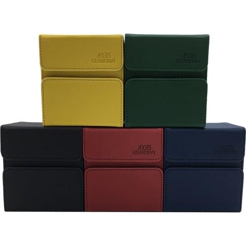 100+ TCG Deck Case for Magic/Pokemon/YuGiOh Card Box Dices : Black, Wine Red, Blue, Brown