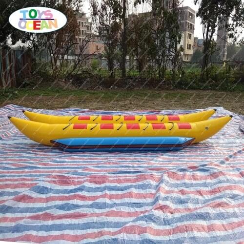 Double tube inflatable flying fish water floating banana boat
