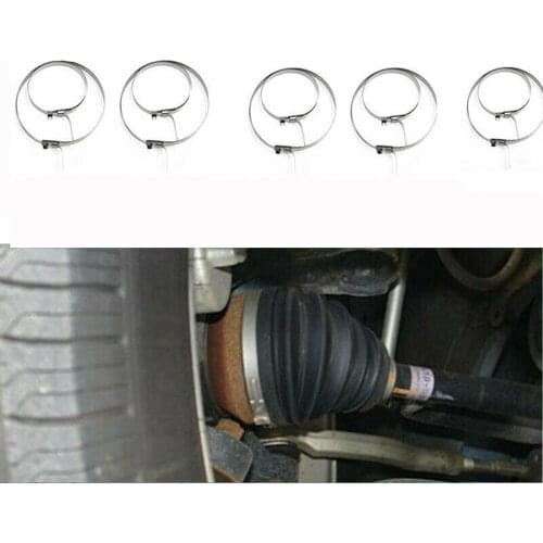 10 PCS CV Boot Clips Kit Stainless Steel Axle CV Joint Crimp Clamp Universal Set Axle CV Joint Boot Crimp Clamp