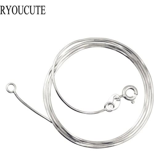 New Arrivals 40CM Long Silver Color Snake Chain Necklaces for Women Wedding Fashion Necklace Collar Jewelry