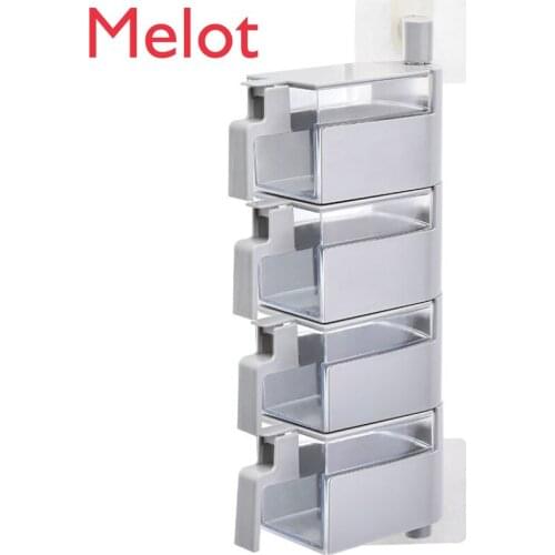 Seasoning Box Rotating Kitchen Wall Hanging Household Seasoning Tank Storage Box Salt Jar MSG Combination Set