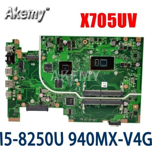 ERILLES X705UV Motherboard For ASUS X705UDR X705UQ X705UV X705UB X705UD X705U X705UVR Laotop Mainboard i5-8250U CPU 940MX GPU