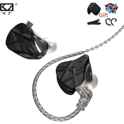 KZ ASF Metal Earphones 10 BA Units HIFI Bass In Ear Monitor balanced armature headset Noise Cancelling Earbuds Sport Earphones