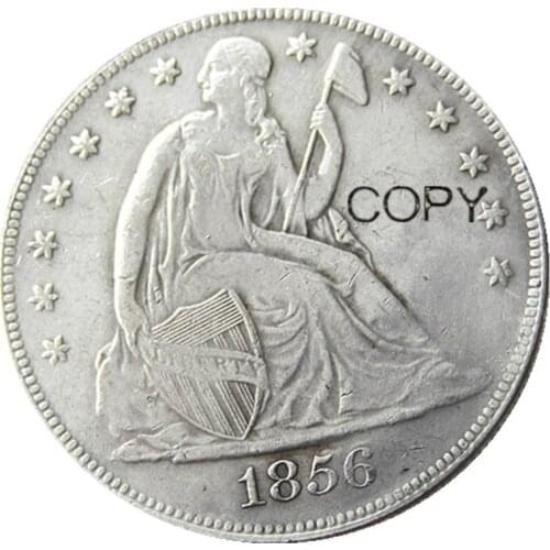 1856 Seated Liberty Dollar Silver Plated Copy Coins