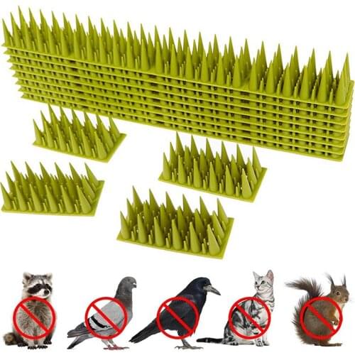 2020 New Plastic Bird And Pigeon Spikes Anti Bird Anti Pigeon Spike For Get Rid Of Pigeons And Scare Birds Garden Pest Control
