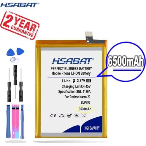 New Arrival [ HSABAT ] 6500mAh BLP793 C11 C12 C15 Replacement Battery for OPPO Realme Narzo 20
