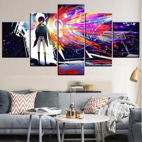 5pcs Tokyo Ghoul Animation Pictures Wall Art Home Decor Posters Decorative Canvas HD Print Oil Paintings Living Room Decoration