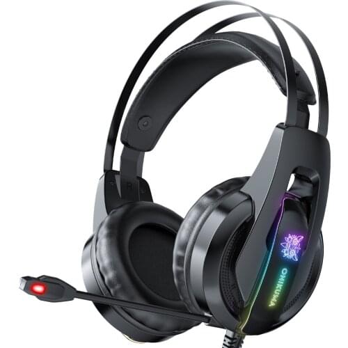 ONIKUMA K16Gaming Headset Wired RGB Lighting Compatible with Computer Mac OnePS4 Nintendo, Switch and 3.5mm Audio Interface