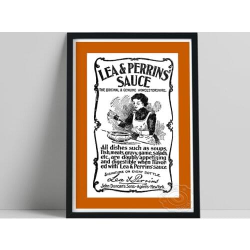 Sauce Publicity Printing Poster, Nordic Style Figure Sketch Wall Art Prints, Vintage Art Food Make Wall Picture Home Decor Gift