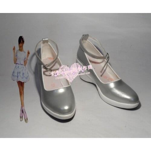 Watanabe Mayu Halloween Girls Summer Silver Cosplay Shoes Boots H016