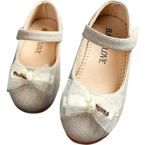 Summer Toddler Girls Ballet Flats Shoes Lace Bow Design Princess Soft Soled cute Leather Crib First Walkers Shoes