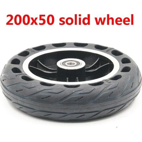 200x50 solid wheel Explosion-proof Electric Bike Scooter tyres 8 inch Motorcycle Solid Tires Bee Hive Holes